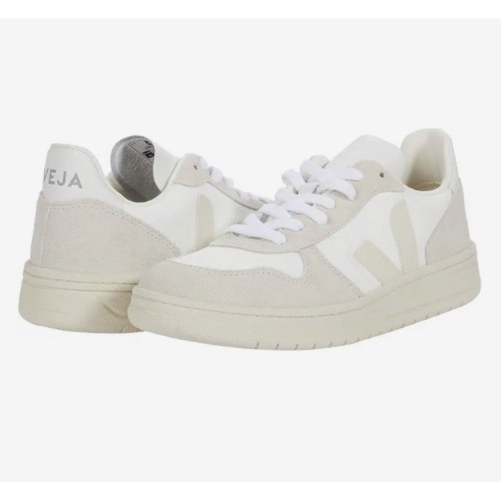 Veja V-10 V10 B-Mesh Sneakers White Natural Pierre Beige Suede EUR 40 US 9